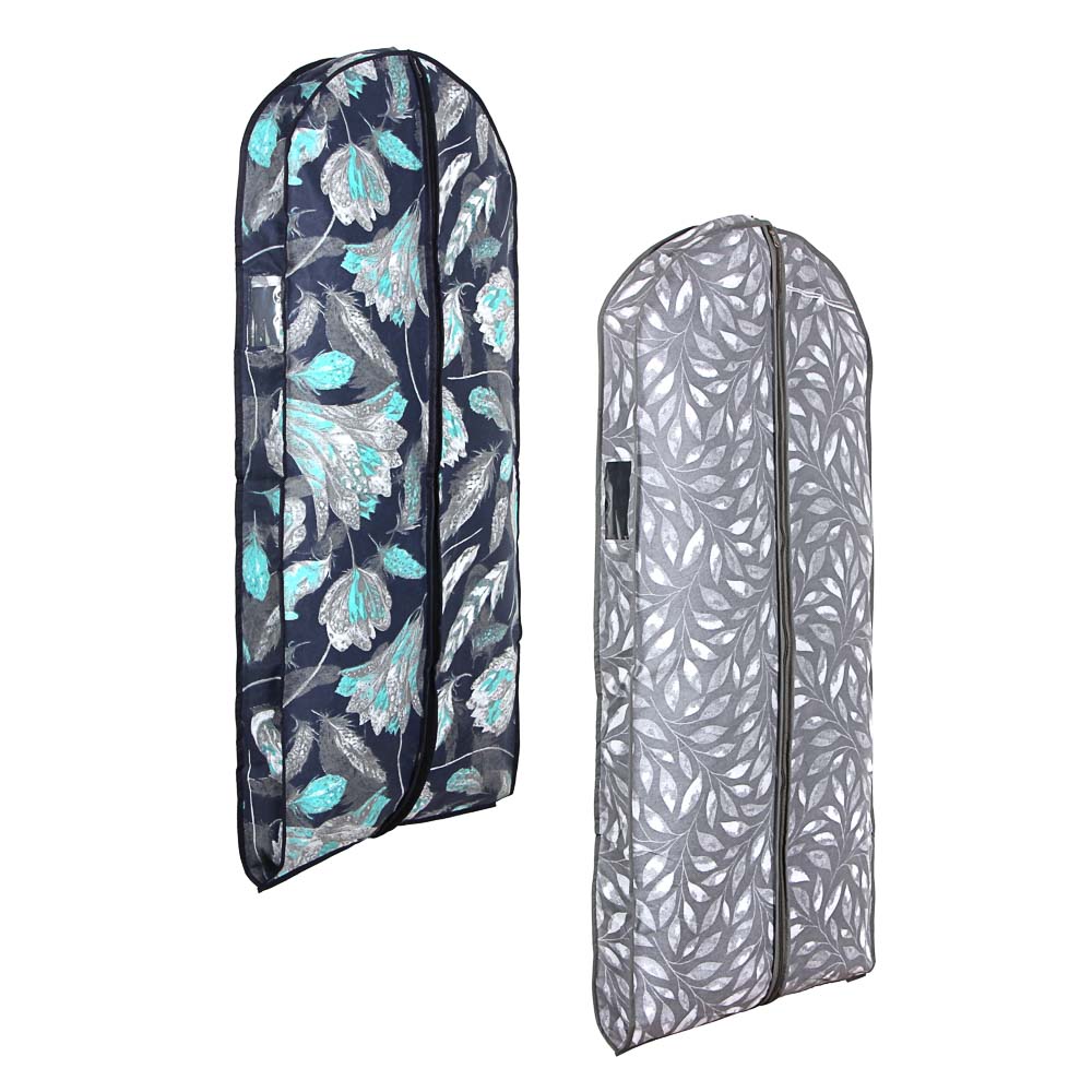 VETTA Санремо Чехол для одежды объемный, 60х10х130см, спанбонд, ПЕВА, 2 дизайна, арт.№ 457-541