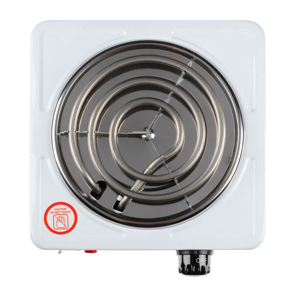 LEBEN Плитка электрическая одноконфорочная 1000Вт нагр. эл. спираль d14см, арт.№ 475-039