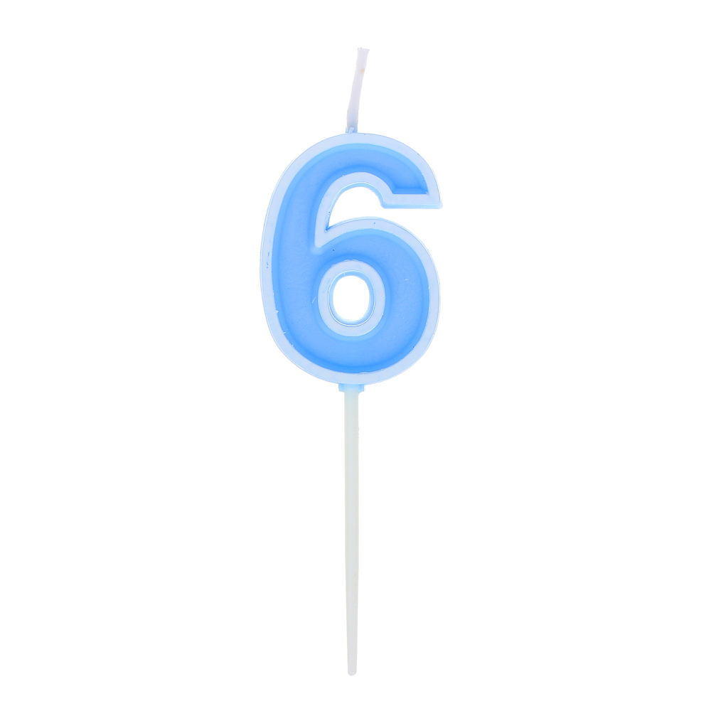 Свеча для торта в форме цифр тм Fntastic, парафин (0-9), арт.№ 506-205