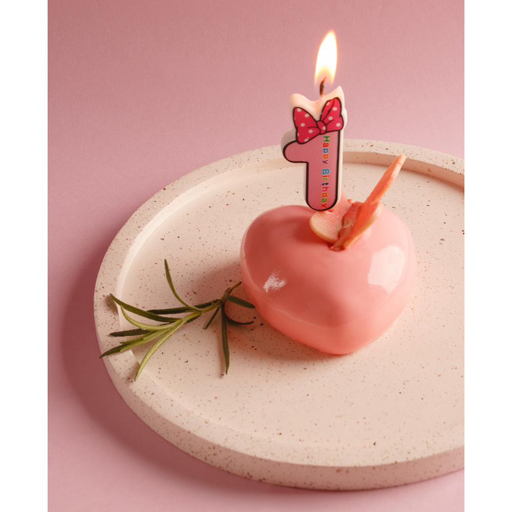 FNtastic Свеча для торта в форме цифр, парафин (0-9), с бантиком, арт.№ 506-204