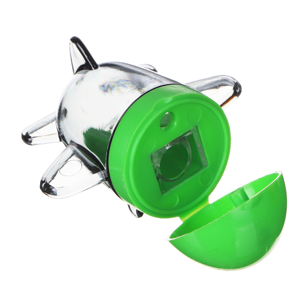 Точилка для карандашей с контейнером в форме самолетика, 5,5x5,5см, пластик, 3 цвета, арт.№ 576-014