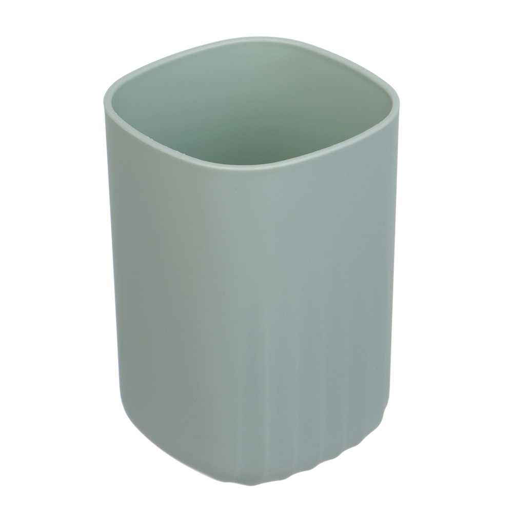 Стакан для ванной комнаты тм VETTA Сидней, пластик, PP, оливковый 7x10см, арт.№ 463-575