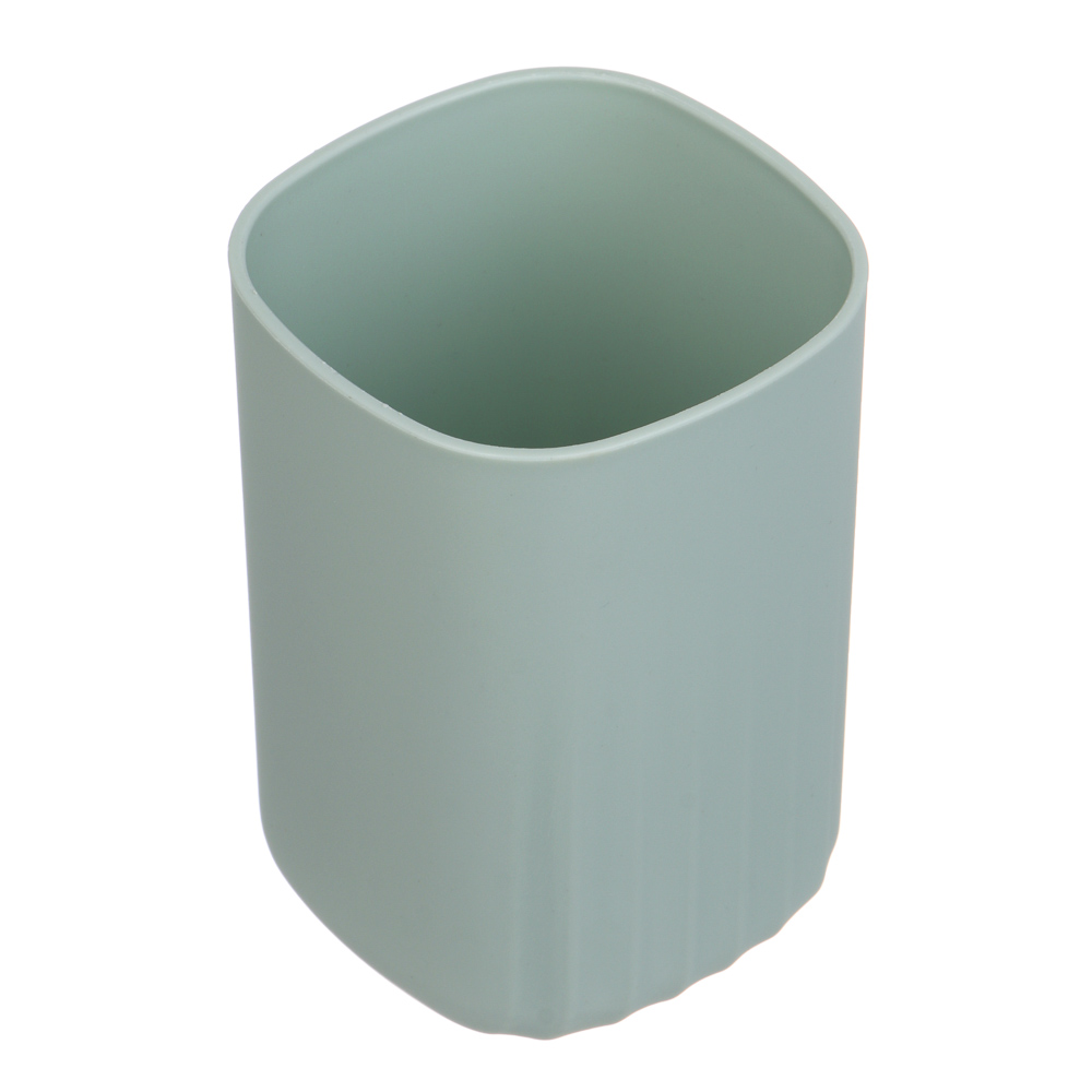 Стакан для ванной комнаты тм VETTA Сидней, пластик, PP, оливковый 7x10см, арт.№ 463-575