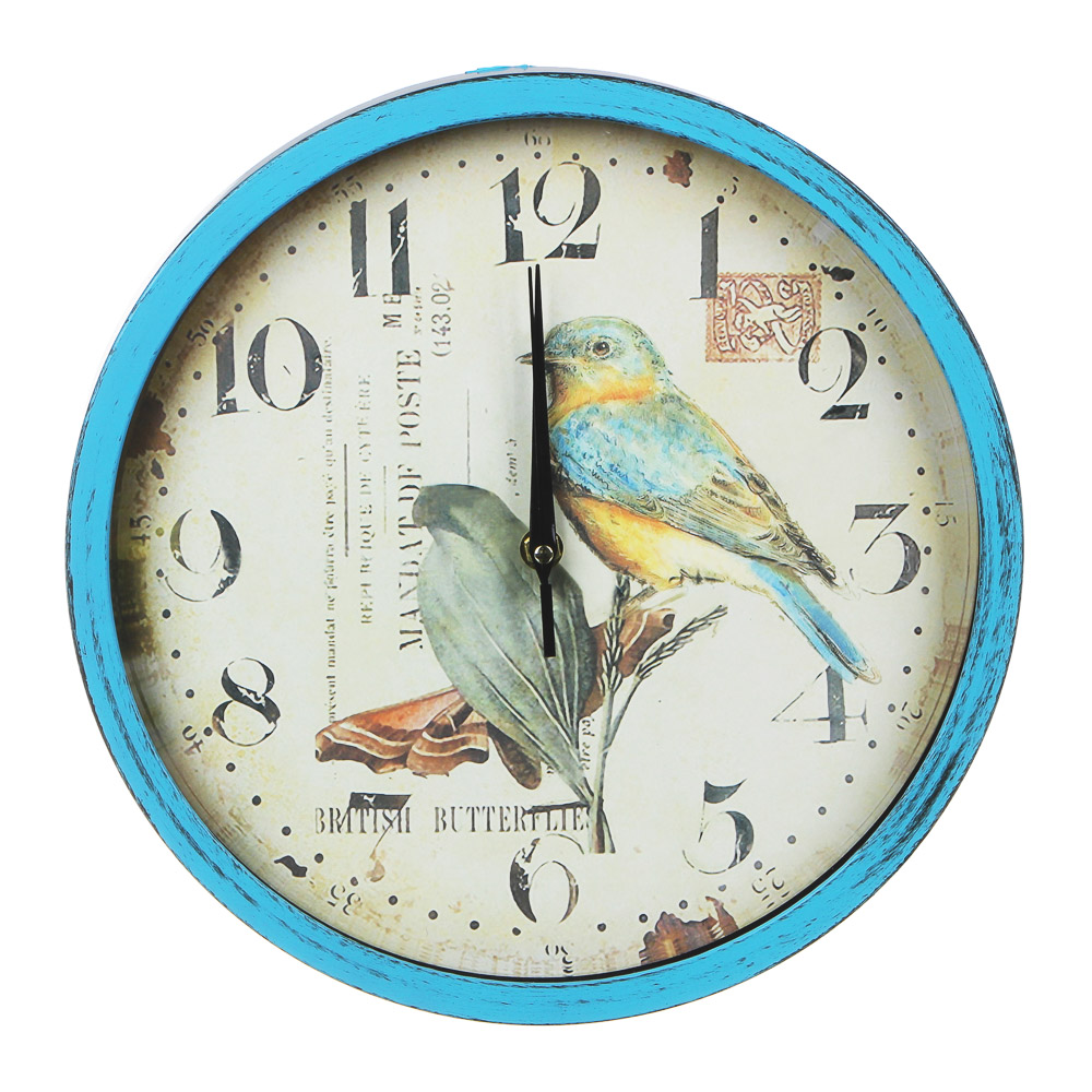 LADECOR CHRONO Часы настенные с рисунком, d30см, 1хАА, пластик, 2 вида, арт.№ 581-733