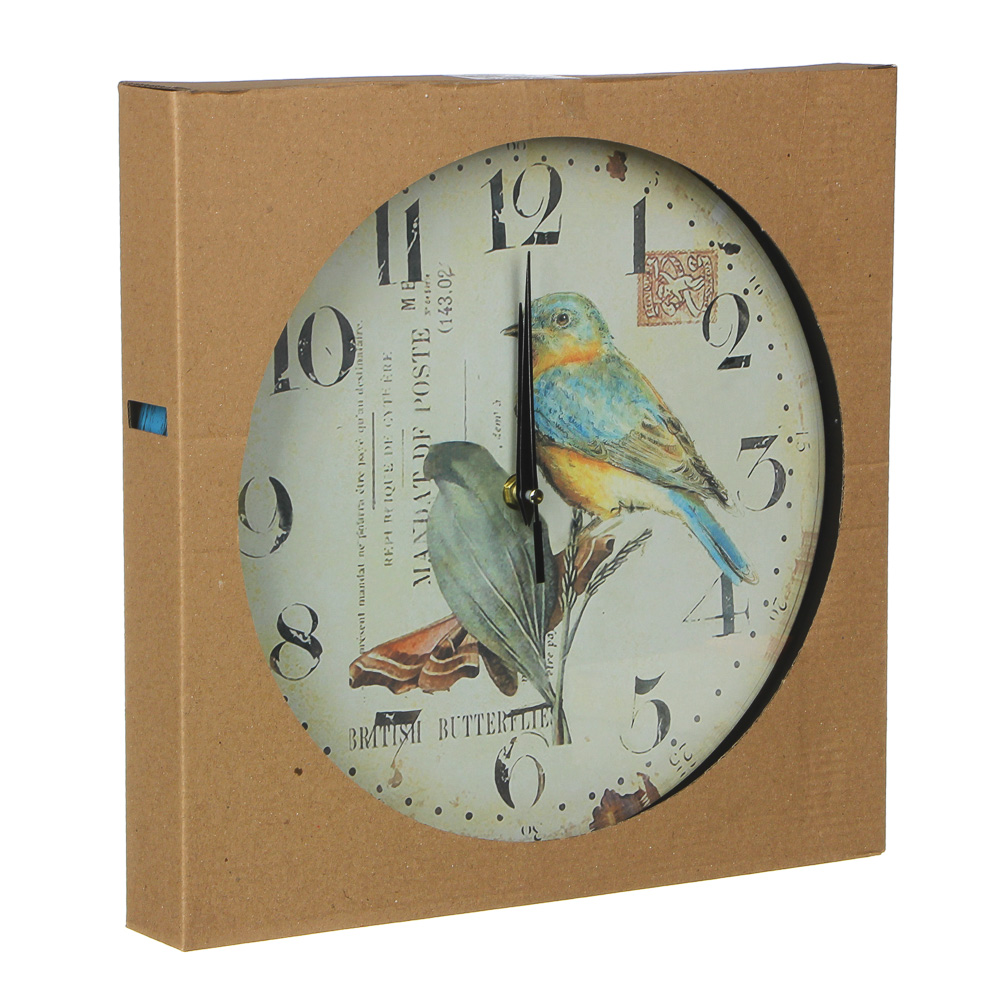 LADECOR CHRONO Часы настенные с рисунком, d30см, 1хАА, пластик, 2 вида, арт.№ 581-733