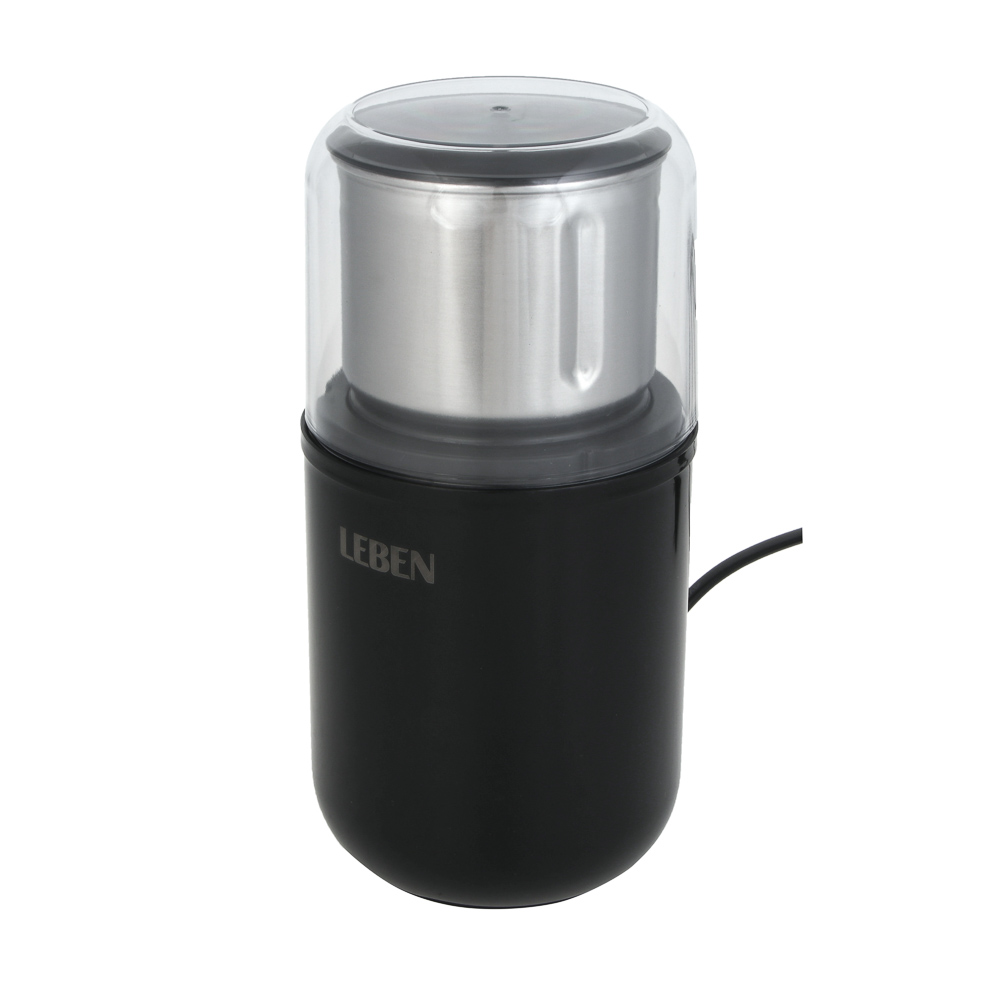 LEBEN Кофемолка со съемной чашей 200Вт, загрузка 65г, пластик, металл, 220в, арт.№ 286-047