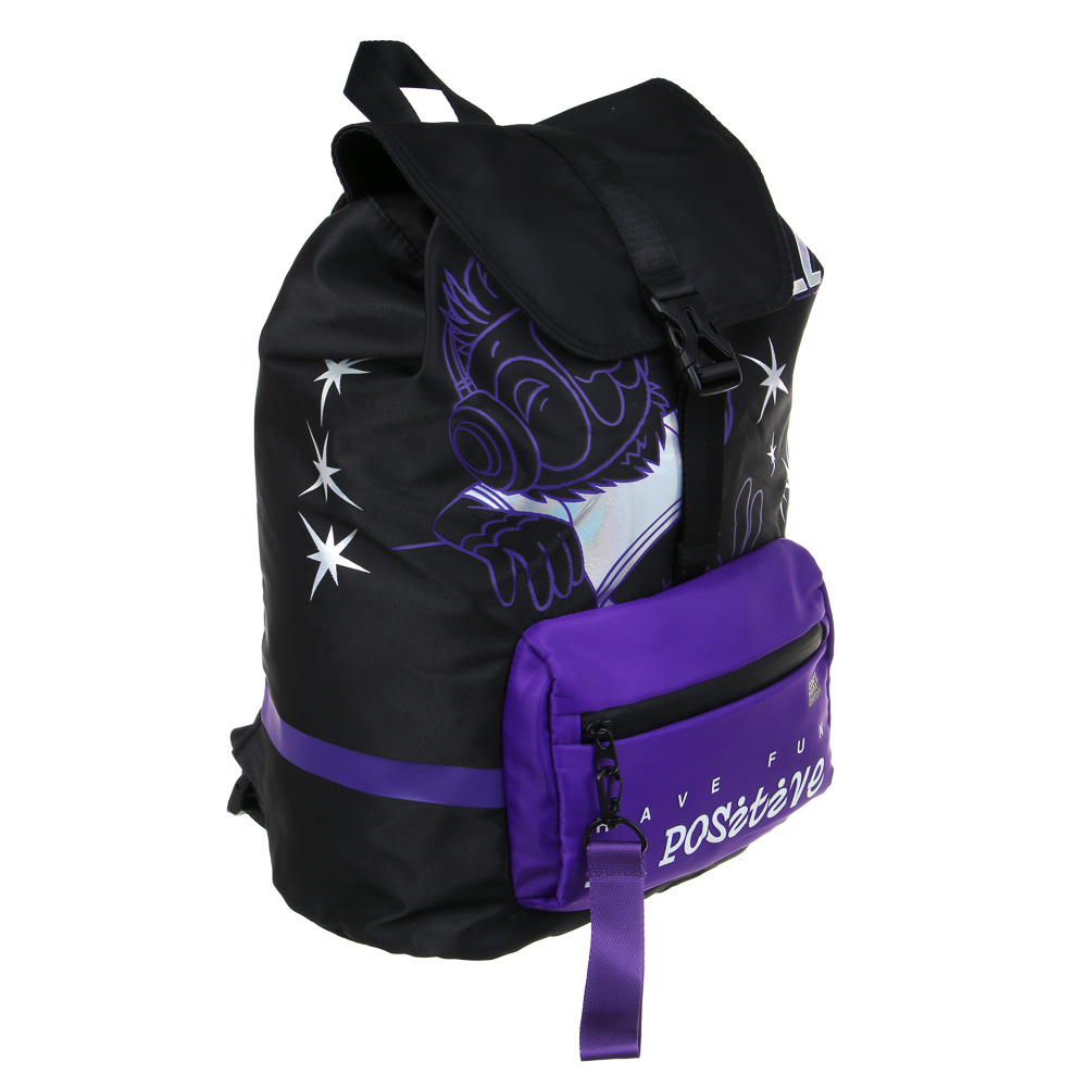 Попугай Кеша Рюкзак - торба подрост. 37х28х16см, 1 отд. на завязке, клапан, 1карм., подвеска, нейлон, арт.№ 805-006