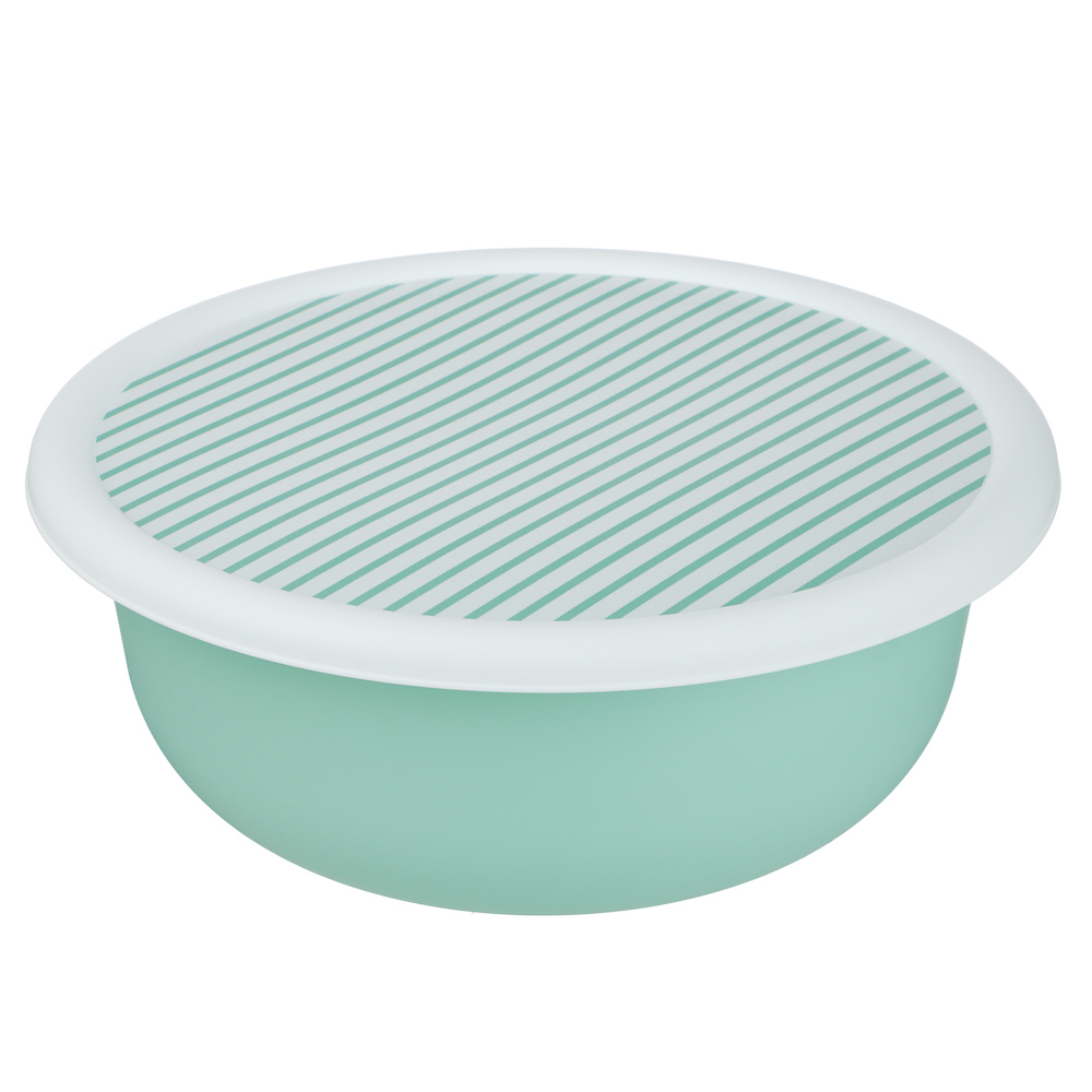 Черри Миска с крышкой 3,2л, пластик, 2 цвета, арт.№ 861-606