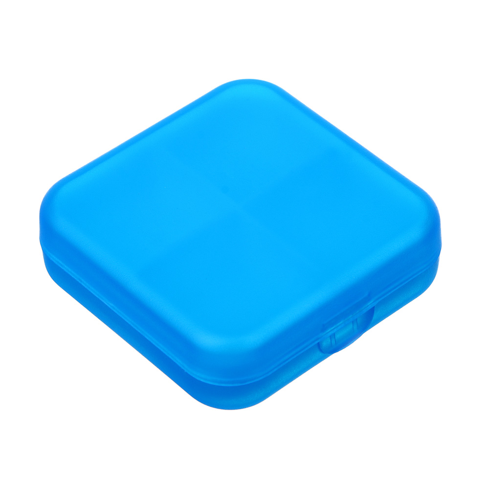 VETTA Бокс для таблеток, пластик, 4 ячейки, 6,5х6,5см, 3 цвета, арт.№ 444-219