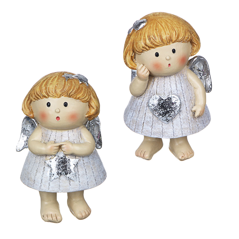 СНОУ БУМ Сувенир "Ангелочек", полистоун, 5х4х8см, 2 дизайна, арт.№ 396-622