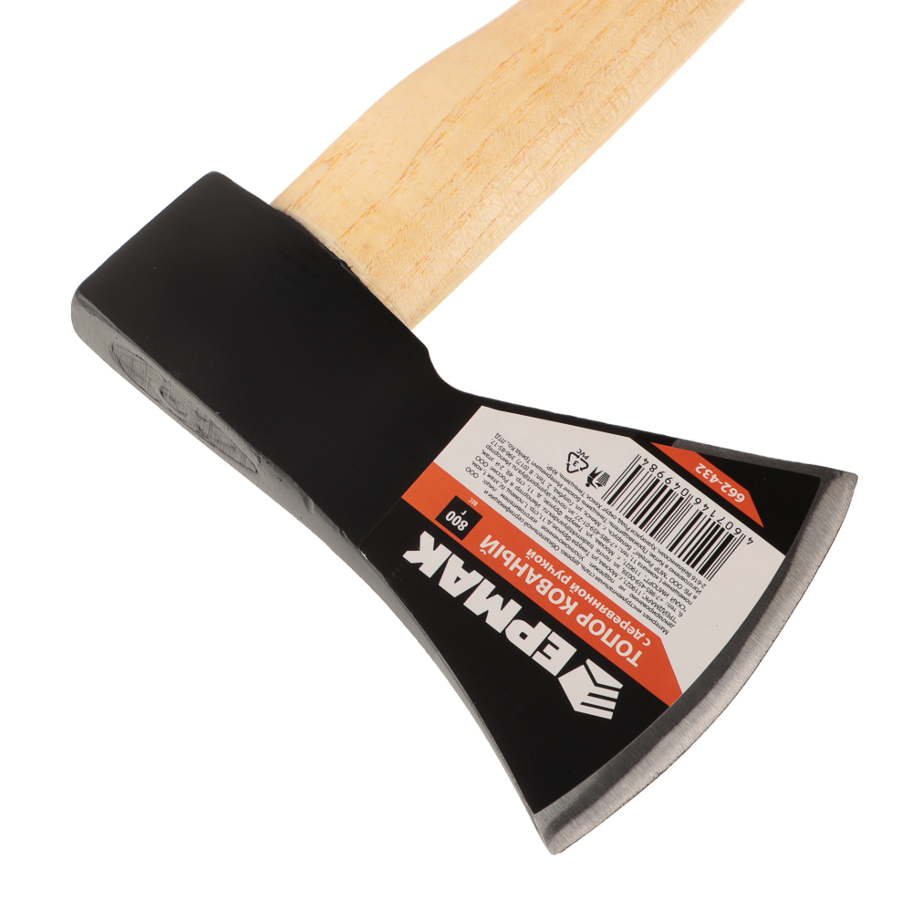 ЕРМАК Топор кованый с деревянной ручкой 800гр., арт.№ 662-432