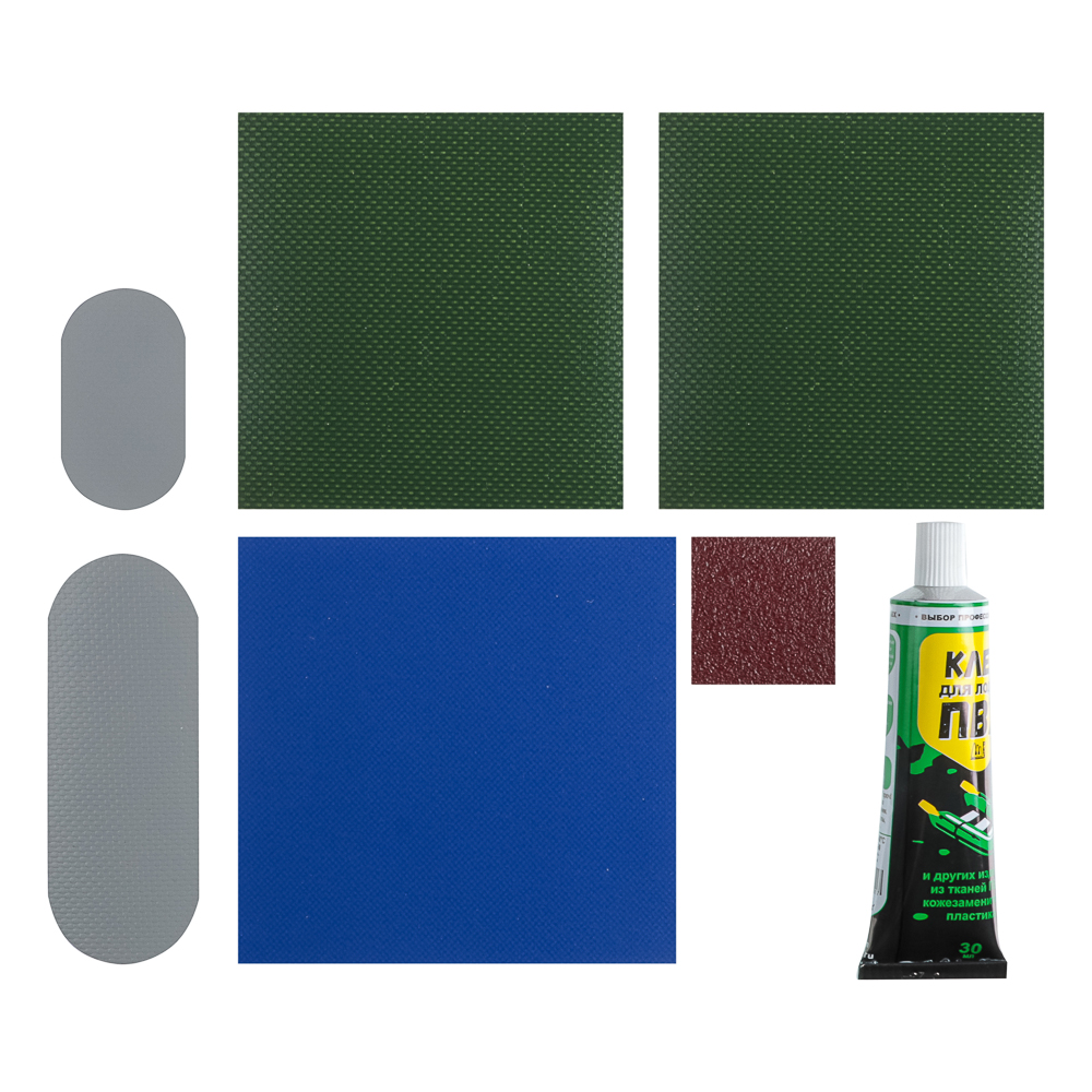 Ремкомплект для ПВХ лодок и матрасов тм AZOR FISHING, в тубусе, арт.№ 147-032