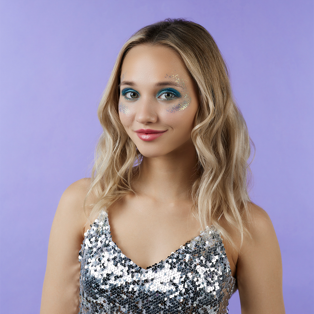 ЮНИLOOK Шайн Глиттер гелевый, 16г, тон 02, лавандовый, арт.№ 330-002