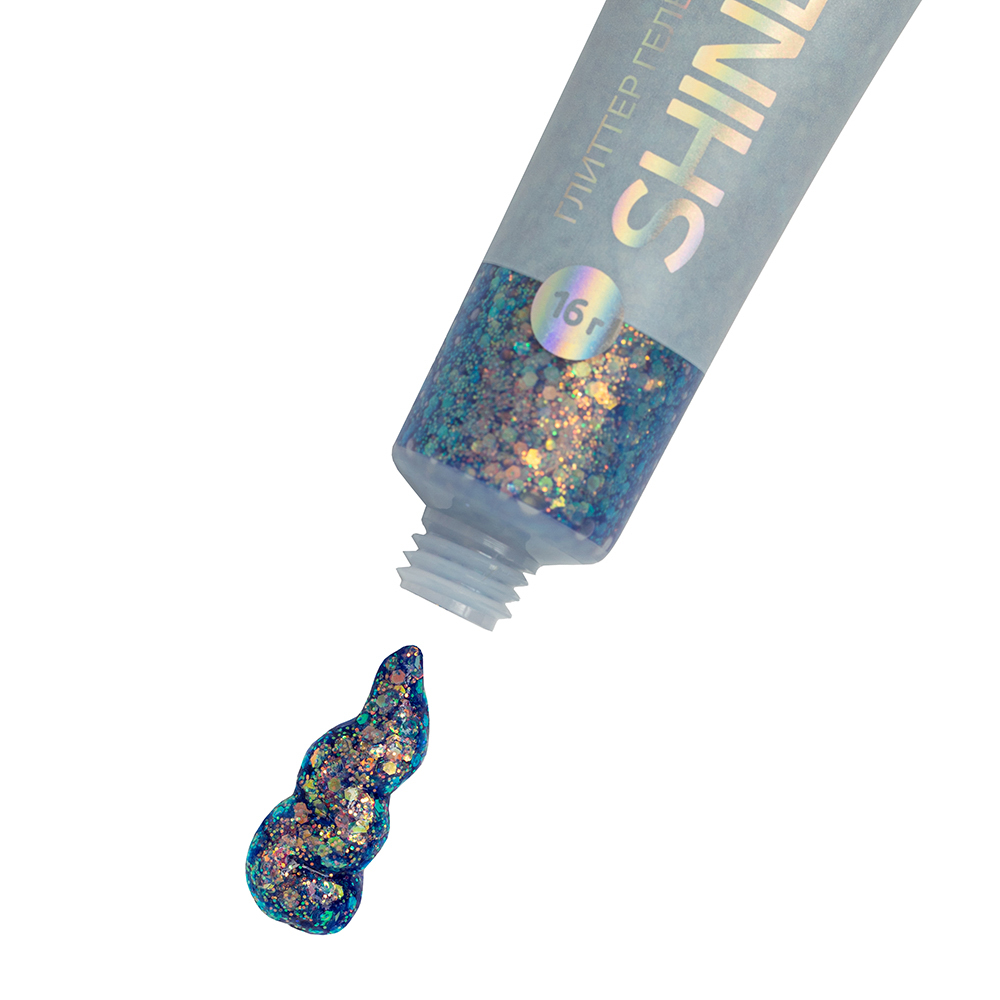 ЮНИLOOK Шайн Глиттер гелевый, 16г, тон 02, лавандовый, арт.№ 330-002