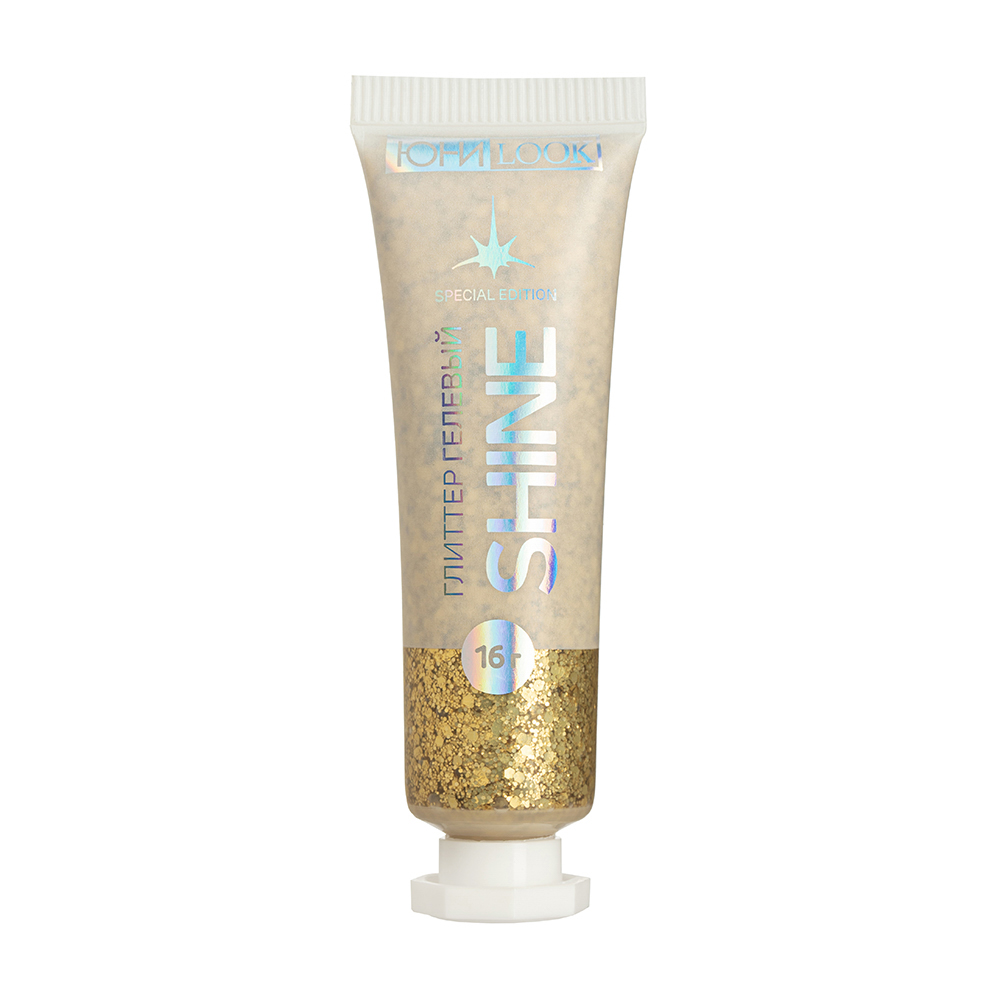 ЮНИLOOK Шайн Глиттер гелевый, 16г, тон 03, золотой, арт.№ 330-003