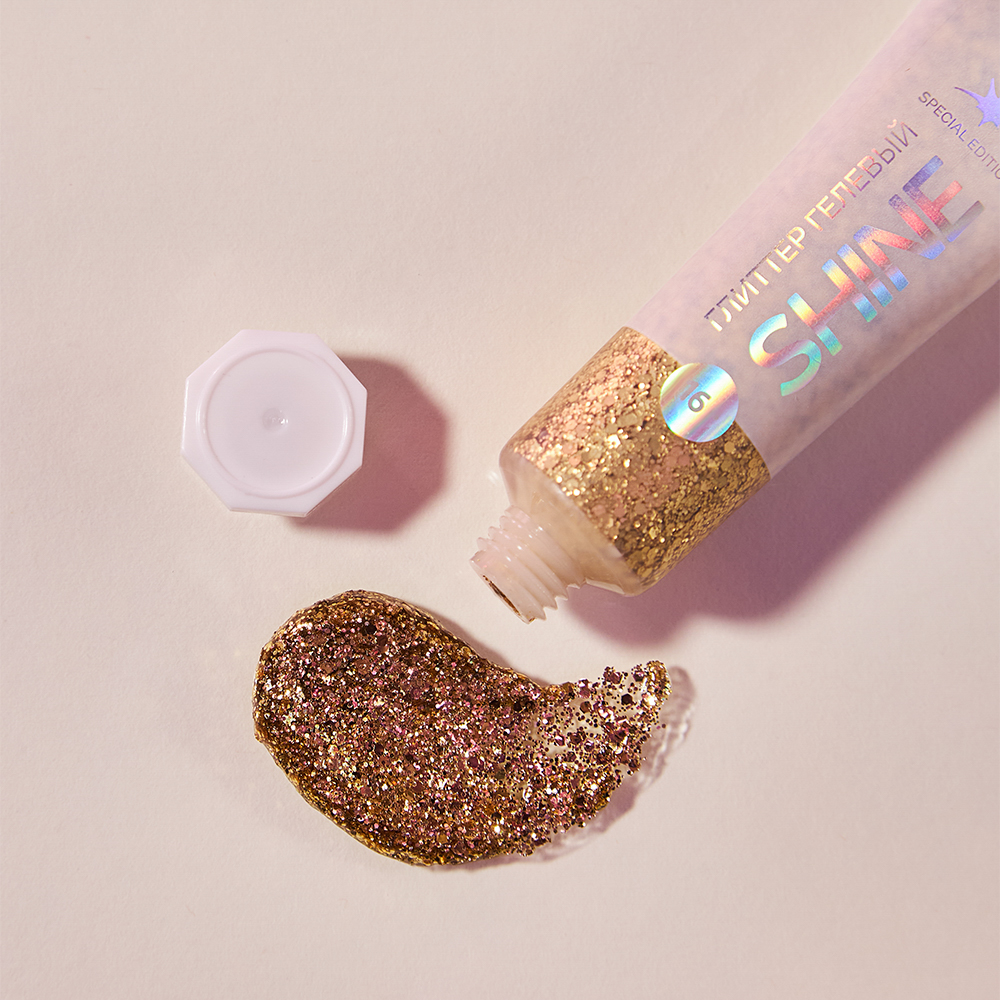 ЮНИLOOK Шайн Глиттер гелевый, 16г, тон 03, золотой, арт.№ 330-003