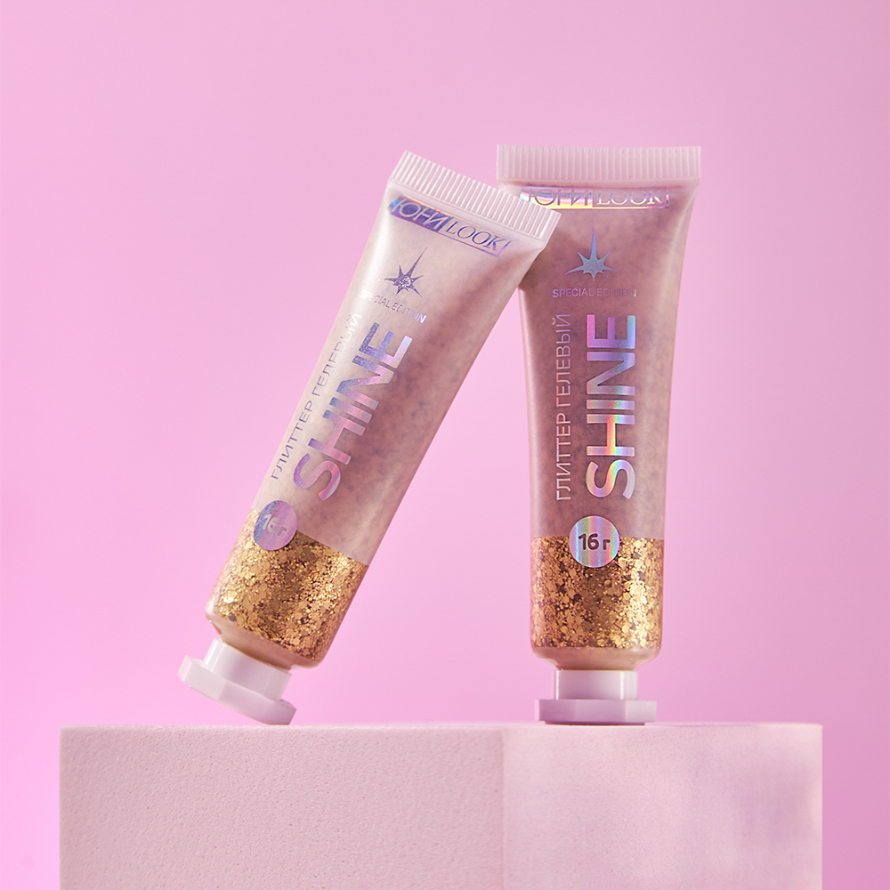 ЮНИLOOK Шайн Глиттер гелевый, 16г, тон 03, золотой, арт.№ 330-003