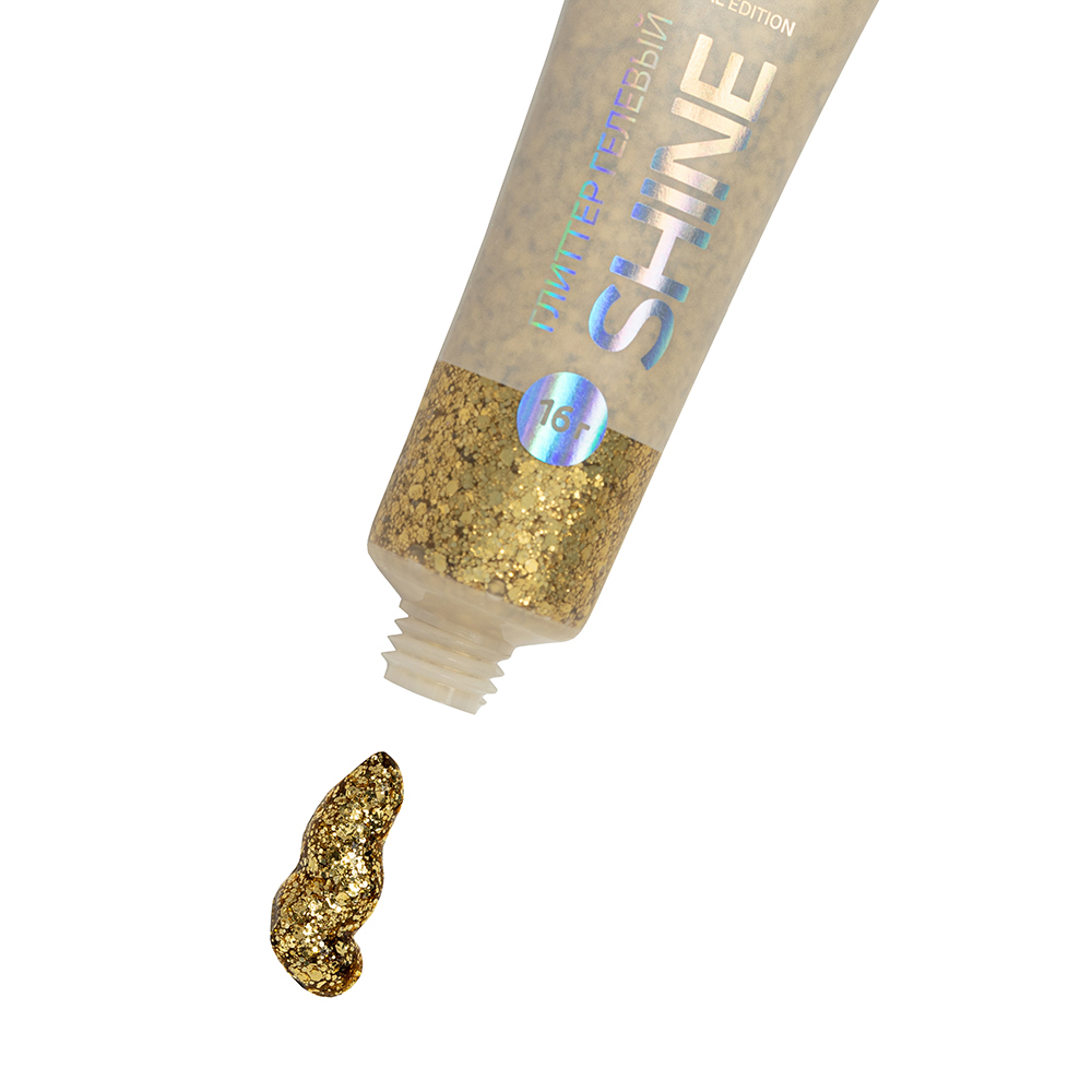 ЮНИLOOK Шайн Глиттер гелевый, 16г, тон 03, золотой, арт.№ 330-003