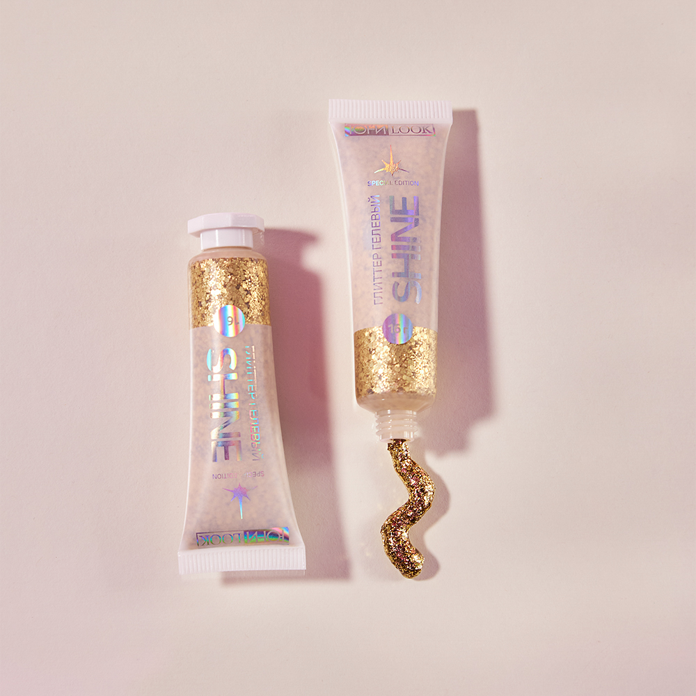 ЮНИLOOK Шайн Глиттер гелевый, 16г, тон 03, золотой, арт.№ 330-003