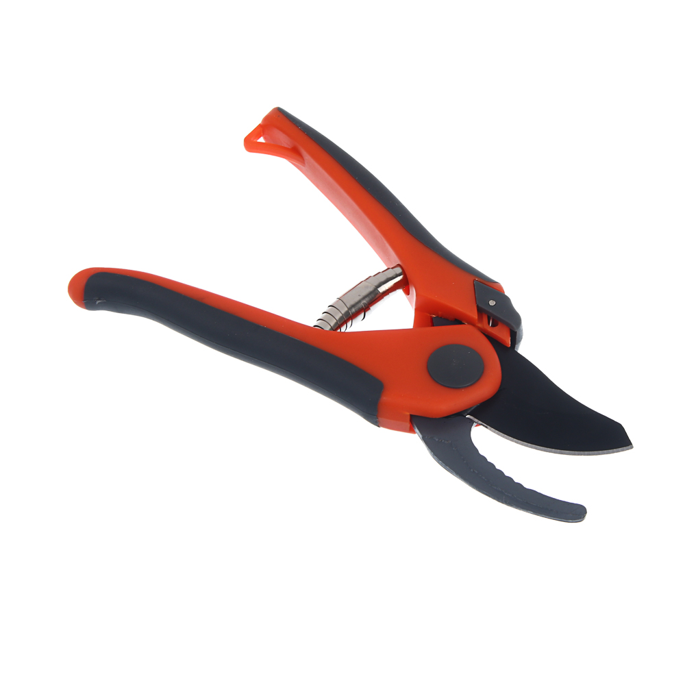 Секатор плоскостной тм INBLOOM 20,5см, углеродистая сталь 50, пластик, двухкомпонентные ручки, арт.№ 186-004