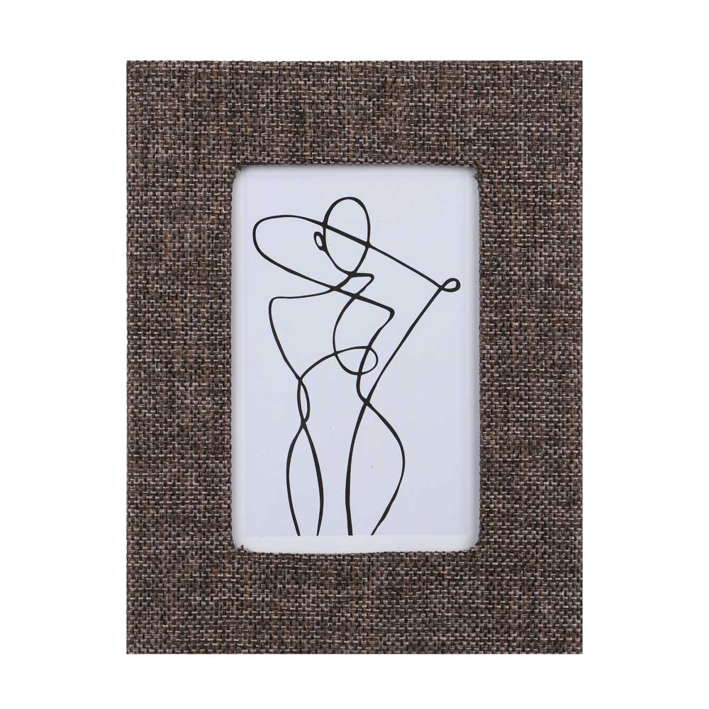 Фоторамка, 10х15 см, МДФ с тканью, 2 дизайна, арт.23-35, арт.№ 520-805