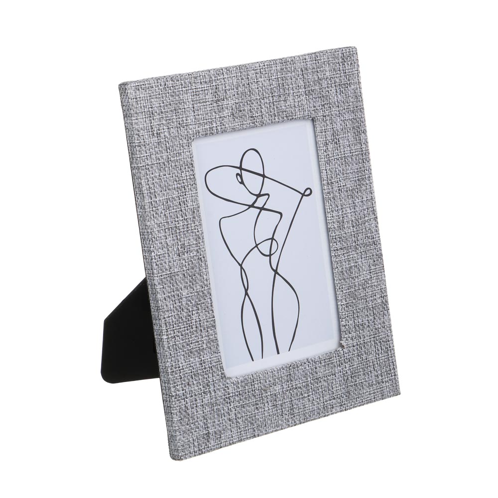 Фоторамка, 10х15 см, МДФ с тканью, 2 дизайна, арт.23-35, арт.№ 520-805