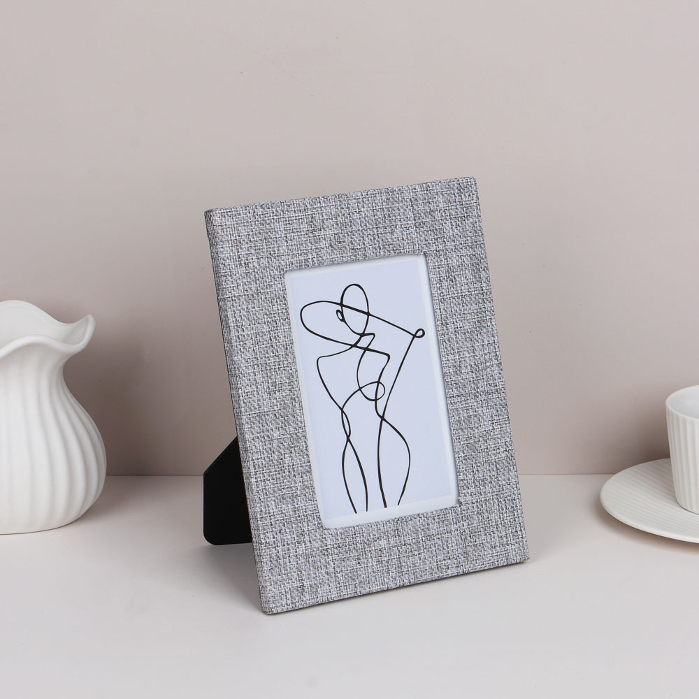 Фоторамка, 10х15 см, МДФ с тканью, 2 дизайна, арт.23-35, арт.№ 520-805