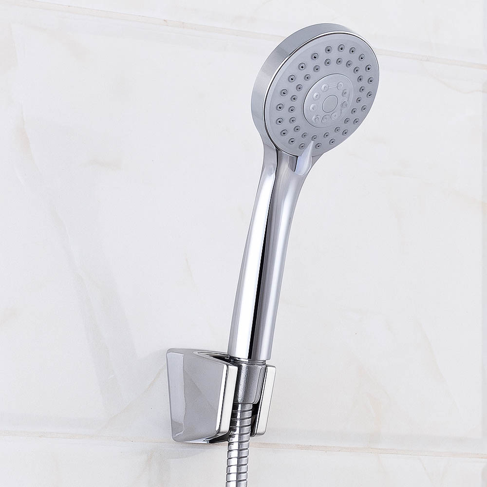 Держатель для лейки душа, настенный, двухрежимный, пластик, хром, арт.№ 571-021