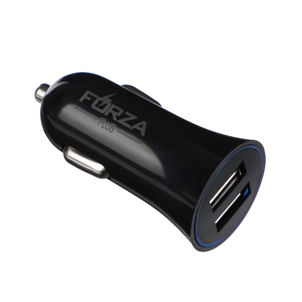 Автомобильное зарядное устройство FORZA Комфорт, 2xUSB, 2.4А, 5В, 2 цвета, арт.№ 916-216