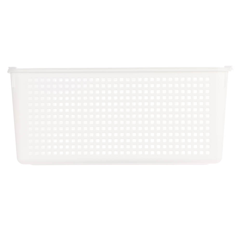 Корзинка Лофт 13л 395х272х168 мм с крышкой белый, серый, арт.№ 457-854