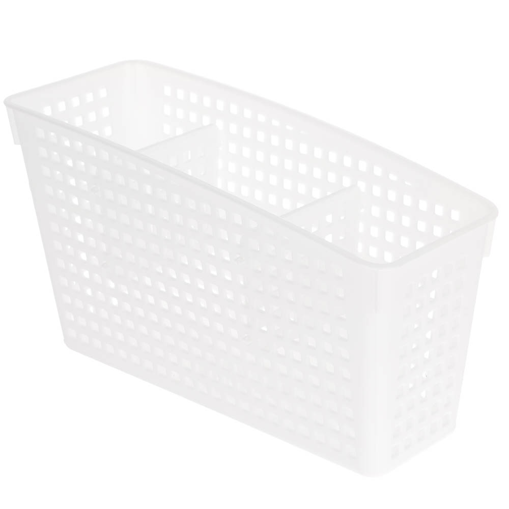 Органайзер Лофт с перегородками 245х95х140 мм белый, серый, арт.№ 457-855