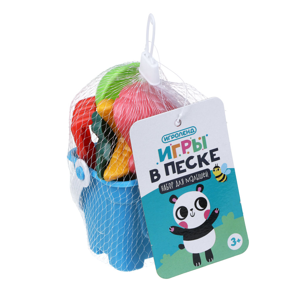 ИГРОЛЕНД Набор садовых инструментов "Игры в песке" 7 предметов, РР, 13х8х5см, 4 дизайна, арт.№ 187-023