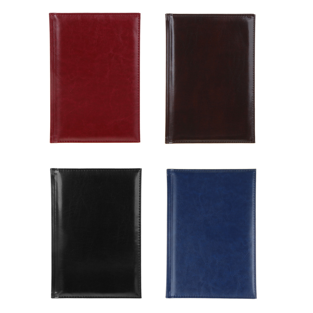 Ежедневник недатированный "БИЗНЕС" А5, 320 страниц, твердая обложка с поролоном, искусственная кожа, 4 цвета, арт.№ 572-125