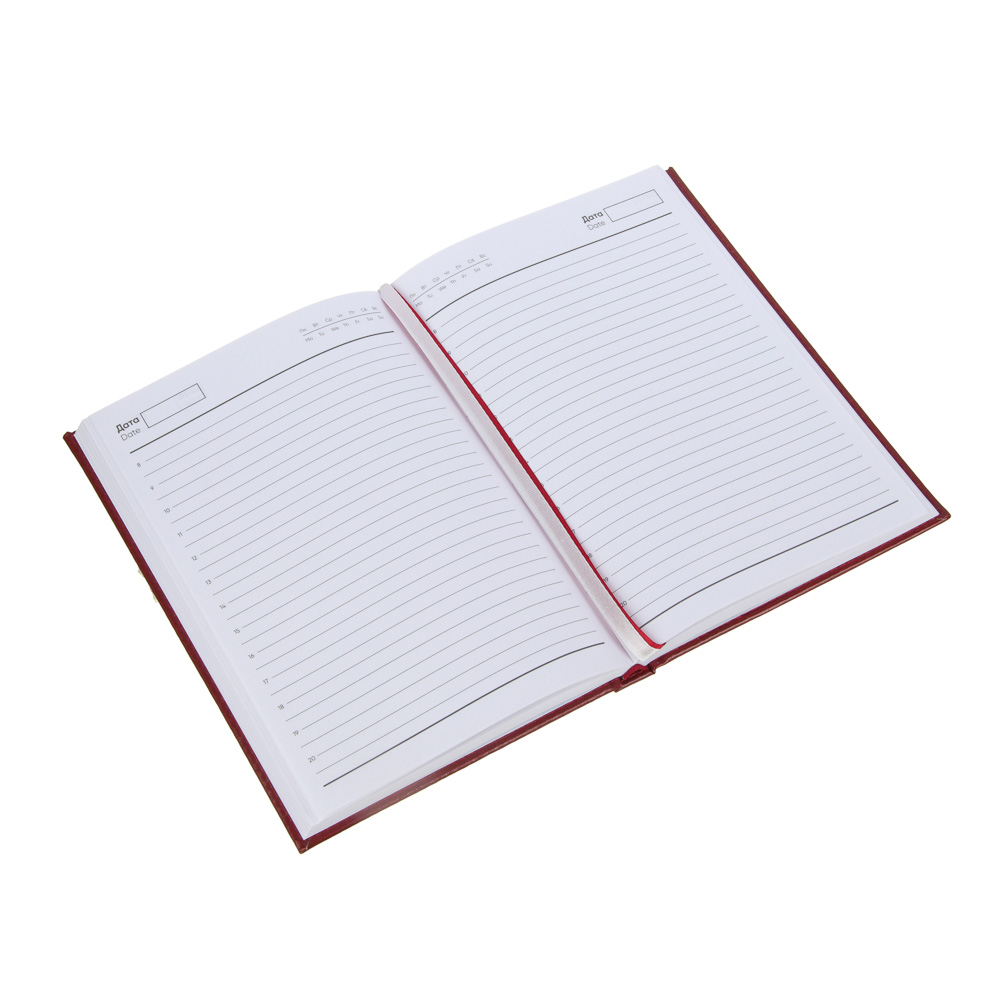 Ежедневник недатированный "БИЗНЕС" А5, 320 страниц, твердая обложка с поролоном, искусственная кожа, 4 цвета, арт.№ 572-125