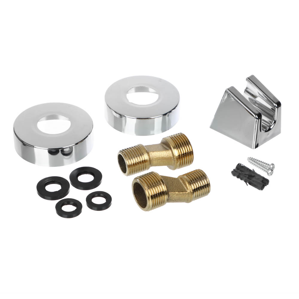 RAIN Смеситель для ванны Оникс, короткий излив, душ. набор, картридж 35мм, латунь, хром, арт.№ 561-316