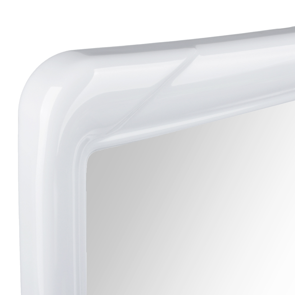 Комплект для ванной 6 пр (зеркало, 3 крючка, полка, подставка для мыльницы), пластик, 35,2х52см, арт.№ 463-958