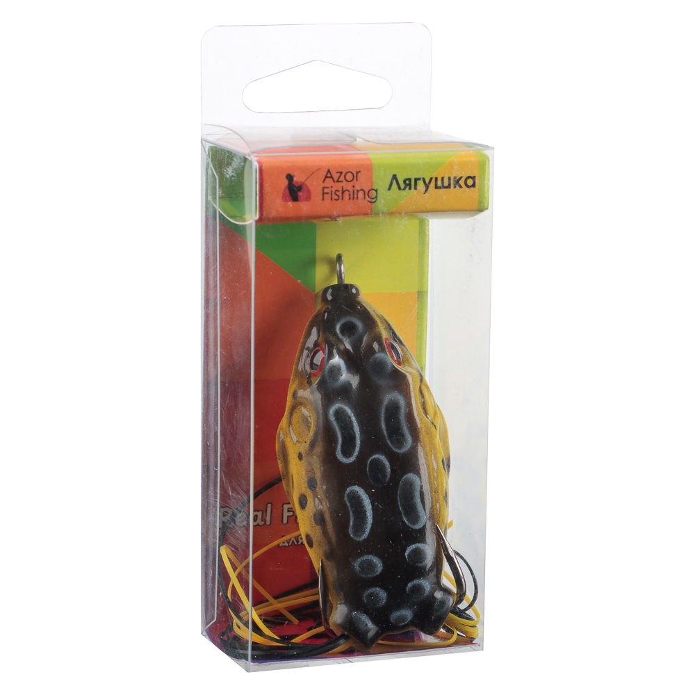 Лягушка силиконовая "Крези" тм AZOR FISHING, 55 мм, 5 цветов, арт.№ 145-010