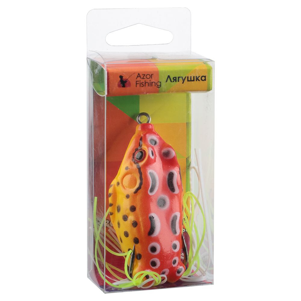 Лягушка силиконовая "Крези" тм AZOR FISHING, 55 мм, 5 цветов, арт.№ 145-010
