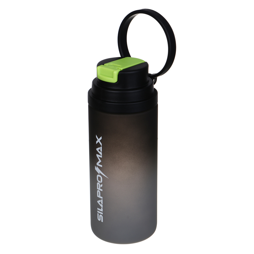 SILAPRO Max Бутылка для воды, 20х7.5см, 620мл, черный, PC, PP, арт.№ 088-122