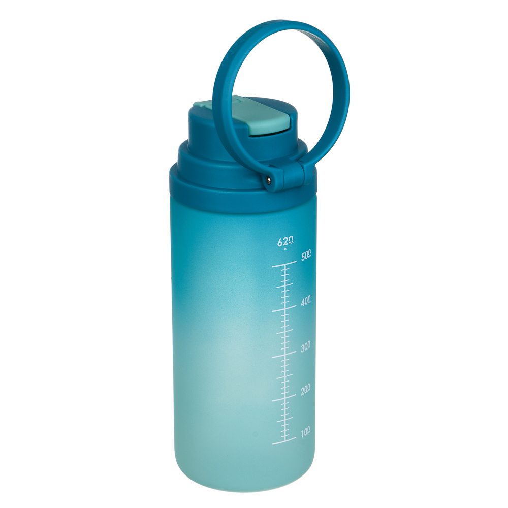 SILAPRO Max Бутылка для воды, 20х7.5см, 620мл, голубой, PC, PP, арт.№ 088-124