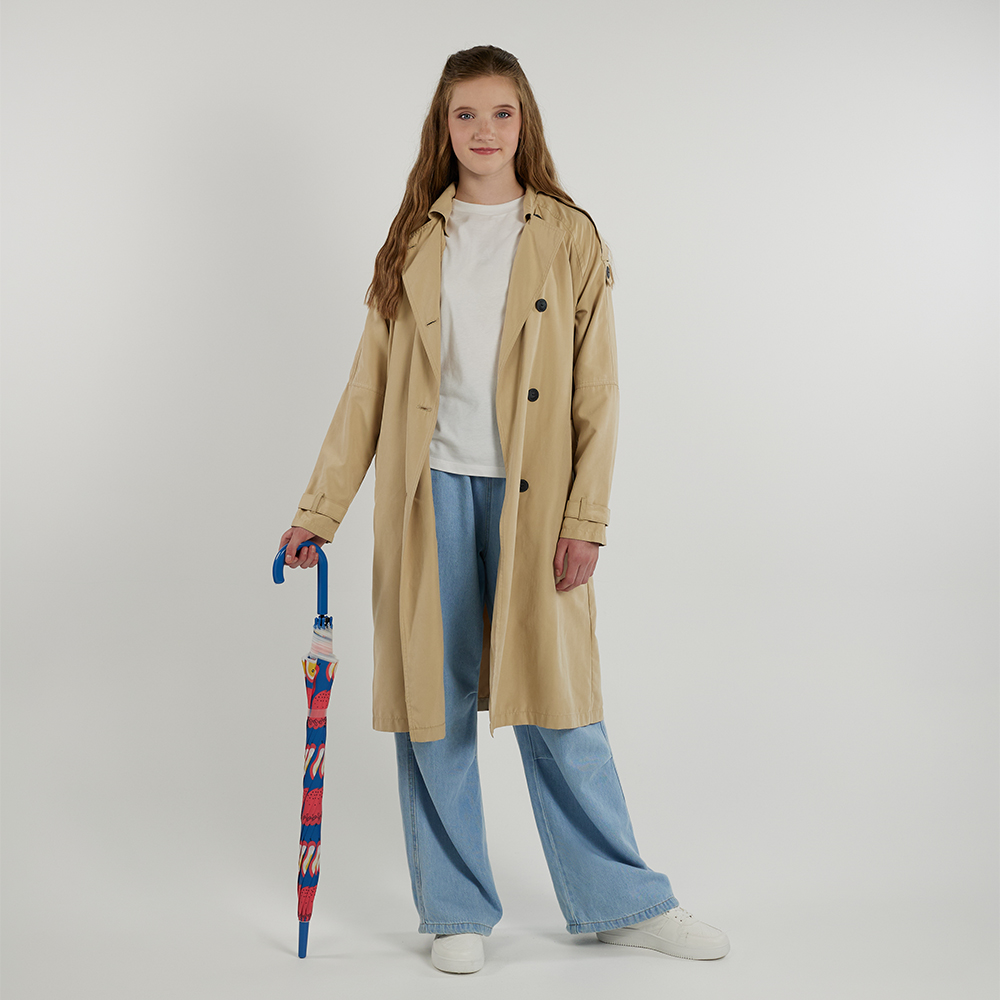 Зонт-трость, универсальный, металл, пластик, ПВХ, 60 см, 8 спиц, груша, RST910, арт.№ 302-387