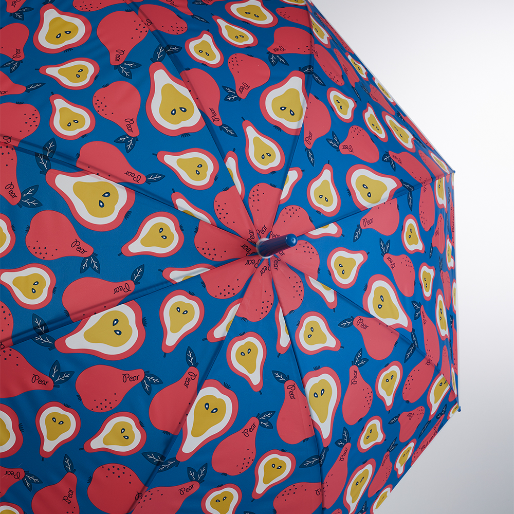 Зонт-трость, универсальный, металл, пластик, ПВХ, 60 см, 8 спиц, груша, RST910, арт.№ 302-387