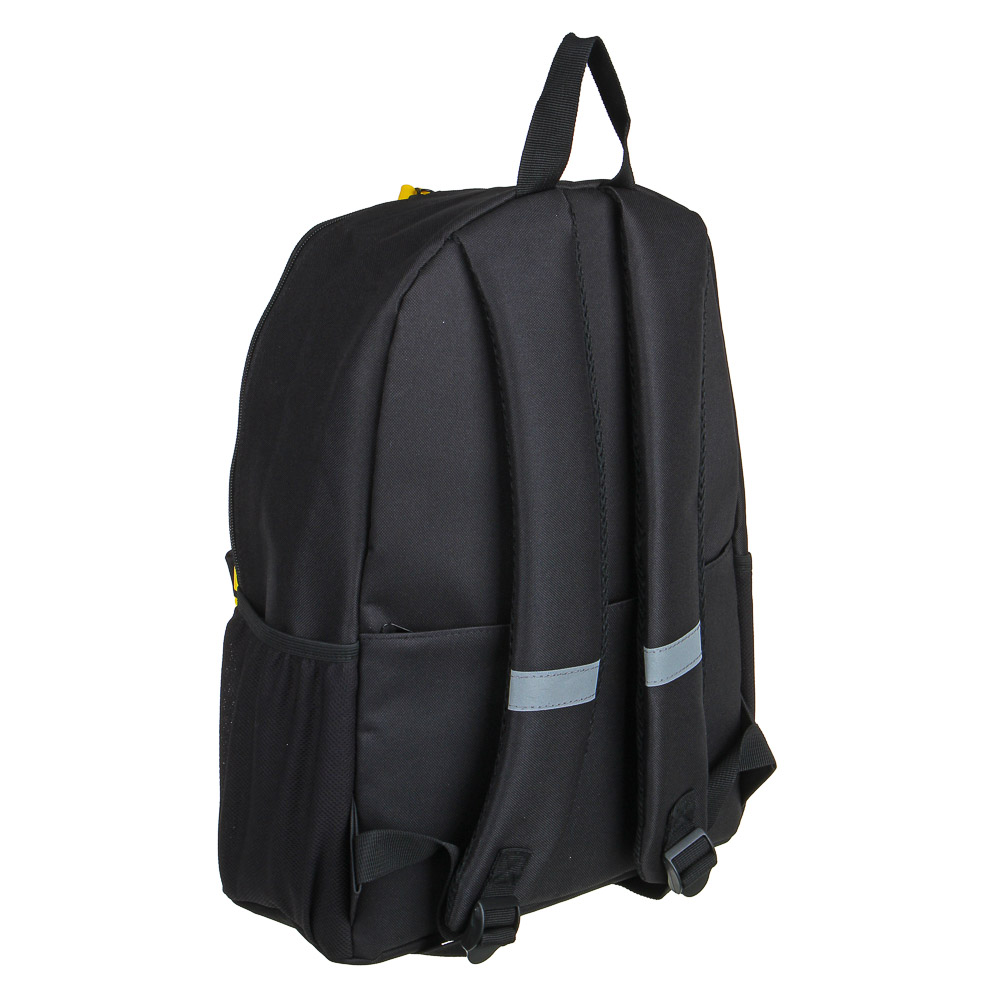 BY Рюкзак подростковый, 41x29x18см, "Смайлы", 1 отделение, 4 карм., улучшенный ПЭ, светоотраж.печать, арт.№ 254-489