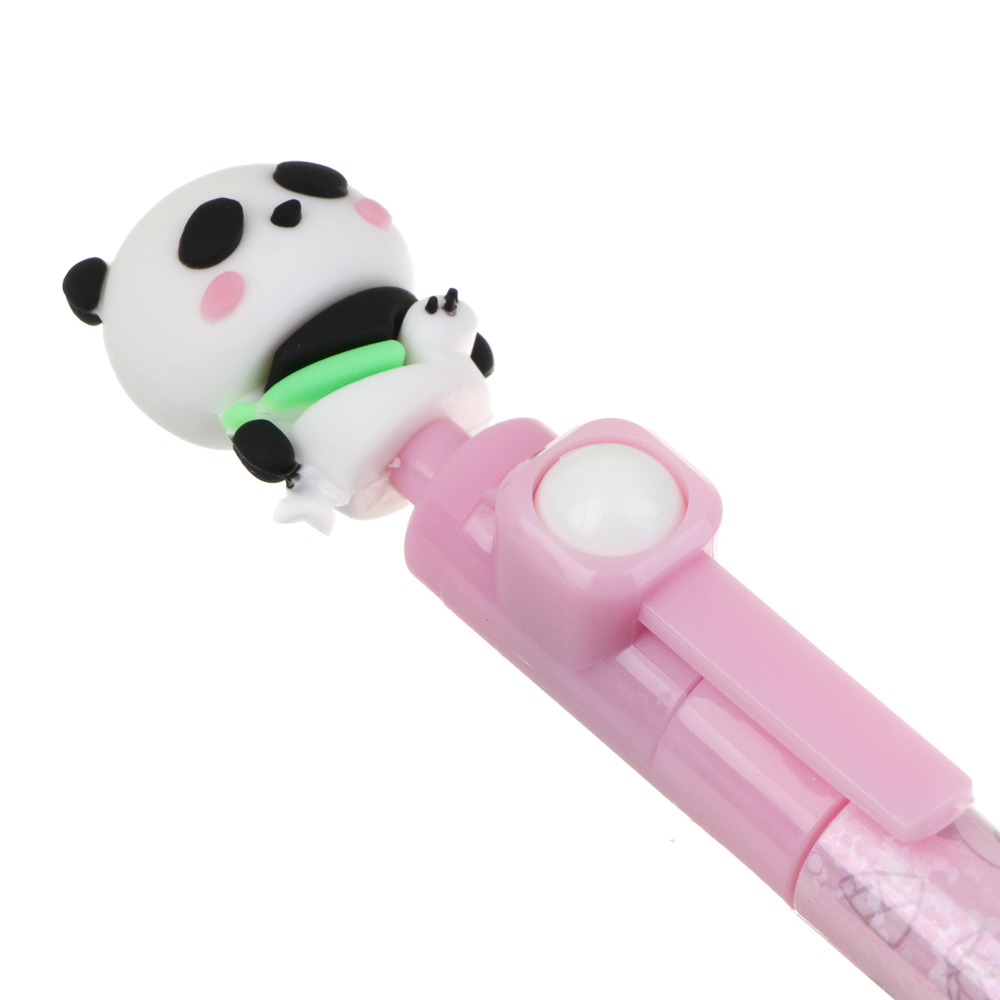 Ручка шариковая синяя, с вращающейся фигуркой "Панда", управление джойстиком, 3 дизайна, арт.№ 591-225