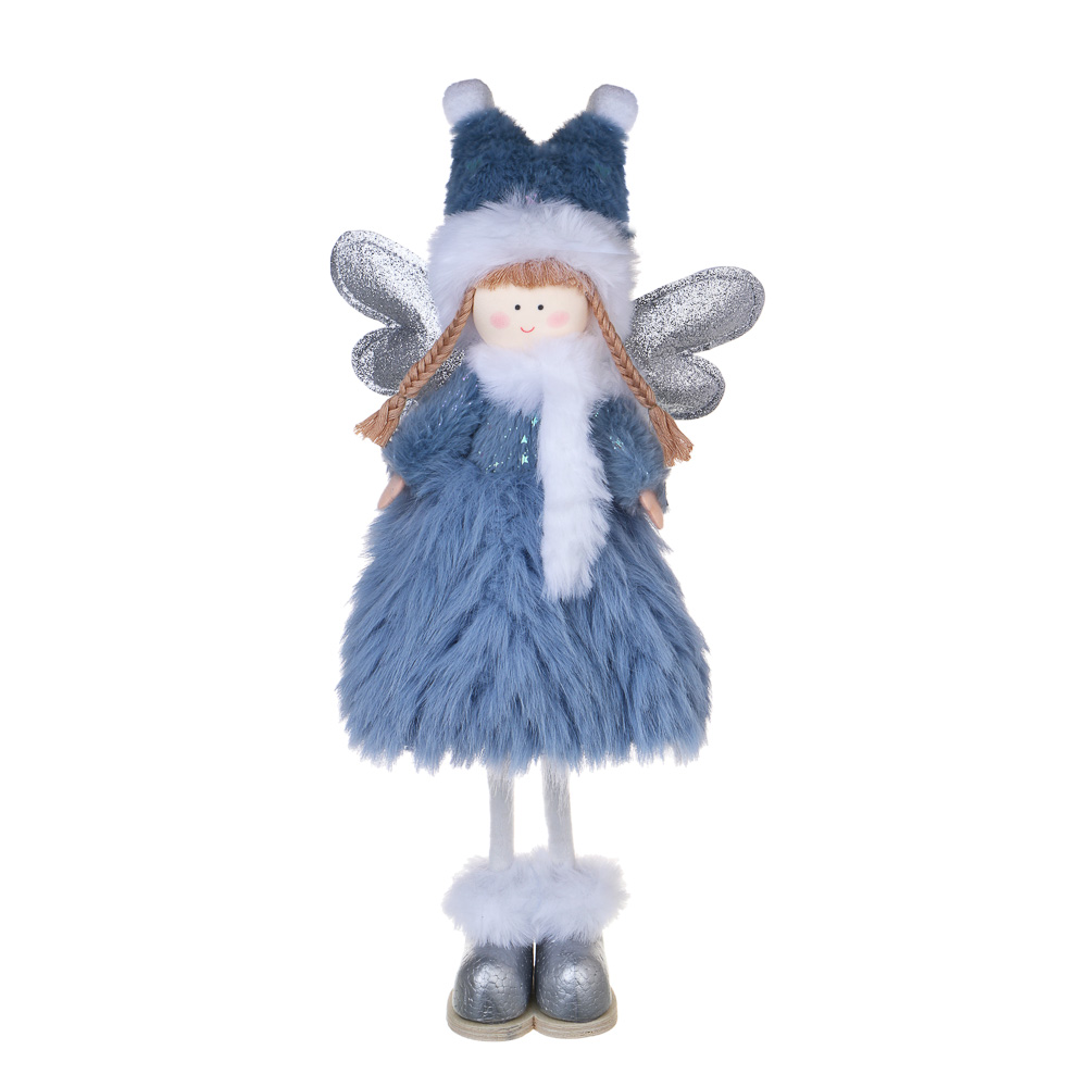 СНОУ БУМ Сувенир Ангелочек 20x8x40 см, полиэстер, синий, арт.№ 140-124
