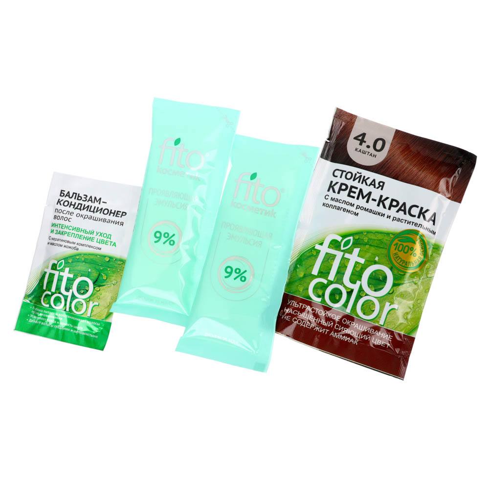 Краска для волос FITO COLOR Classic, 115 мл, тон 4.0 каштан, арт.№ 081-004