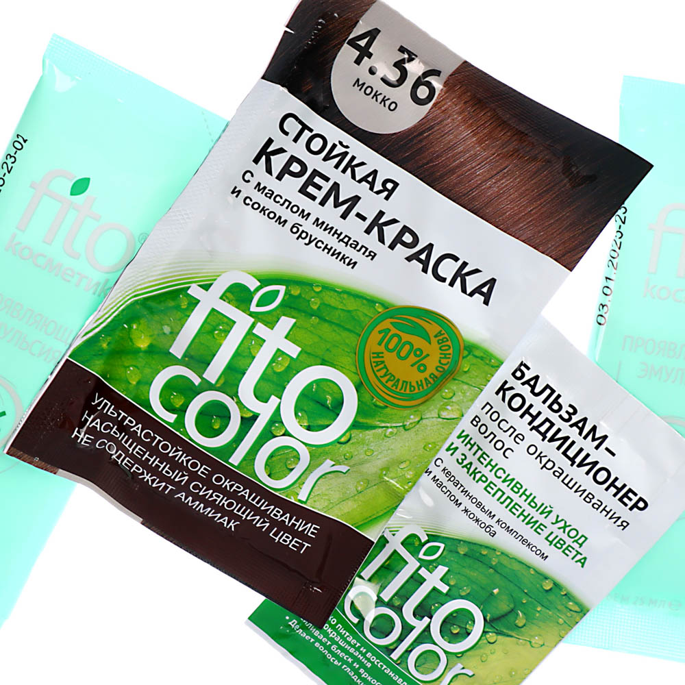 Краска для волос FITO COLOR Classic, 115 мл, тон 4.36 мокко, арт.№ 081-006