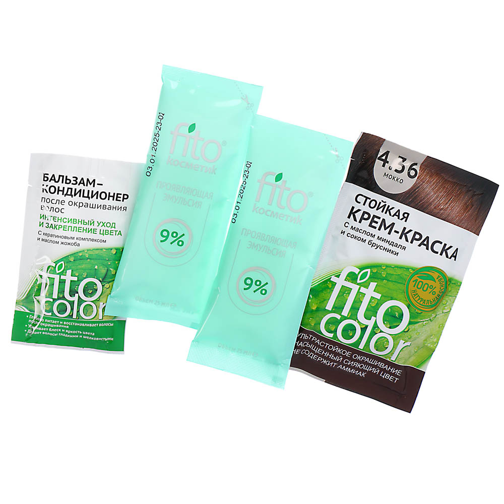 Краска для волос FITO COLOR Classic, 115 мл, тон 4.36 мокко, арт.№ 081-006