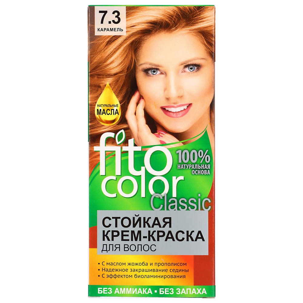 Краска для волос FITO COLOR Classic, 115 мл, тон 7.3 карамель, арт.№ 081-009