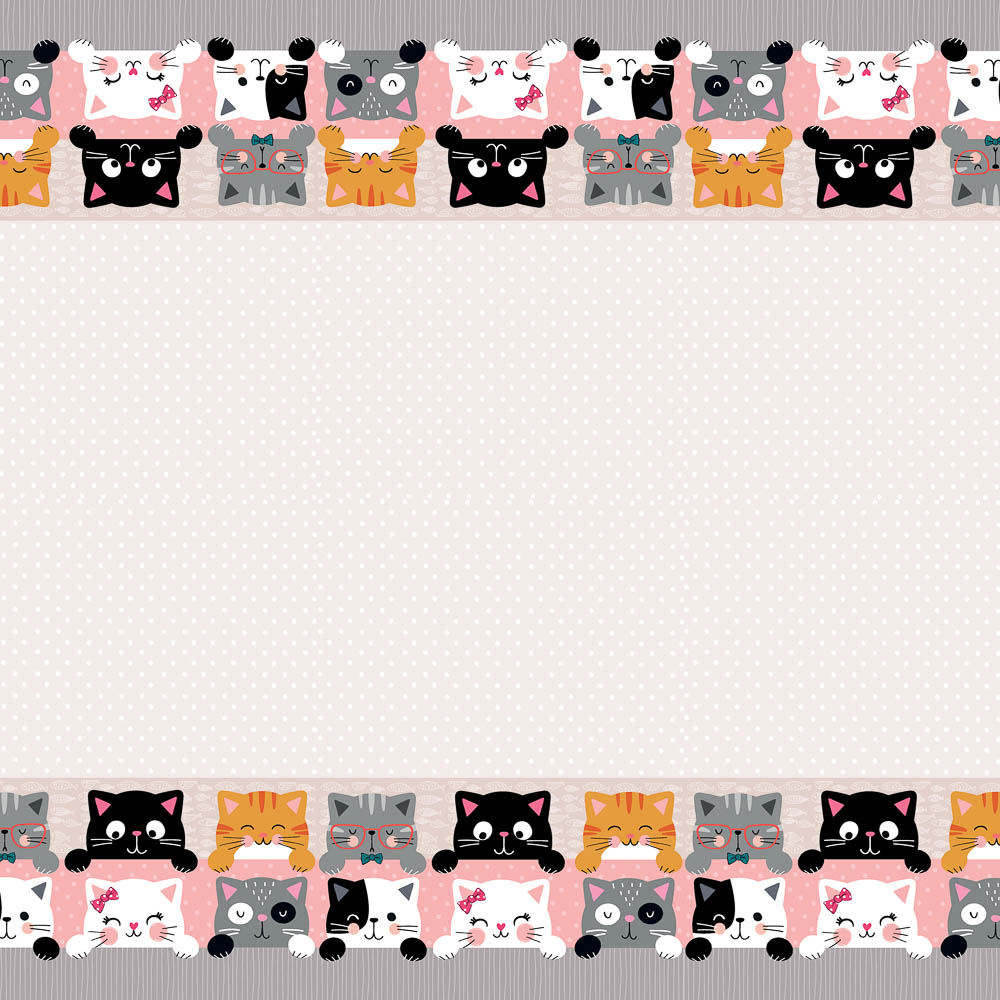 Скатерть Кошки с ушками, 120x180 см, полиэтилен, арт.№ 530-445